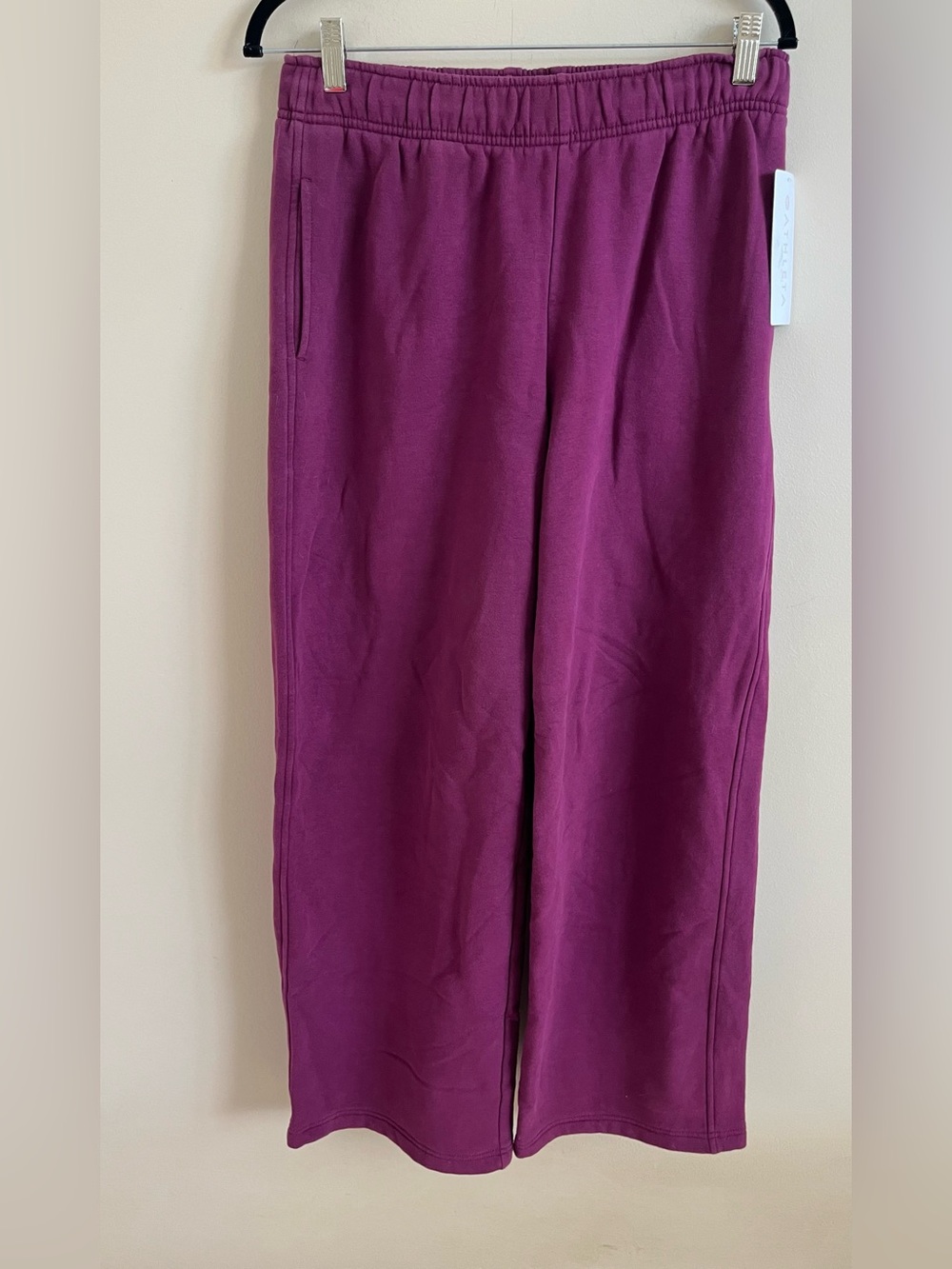NWT-Athleta Forever Fleece Wide Leg, Small